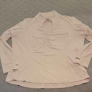 Ibkul Icefil technology womens White pullover half zip sz XXL sun protection